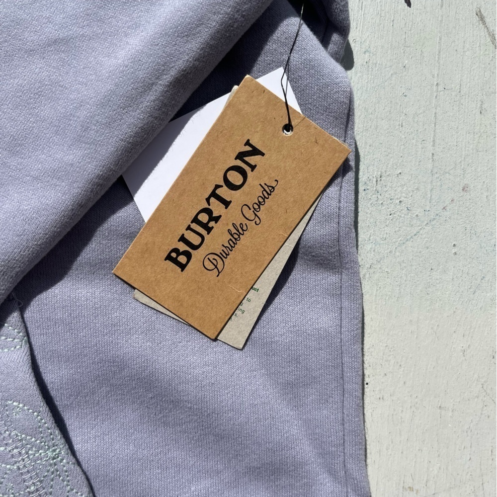 Women's Burton Pullover Sweatshirt Lilac Solid S Outdoor IndieTrip High Neck NWT